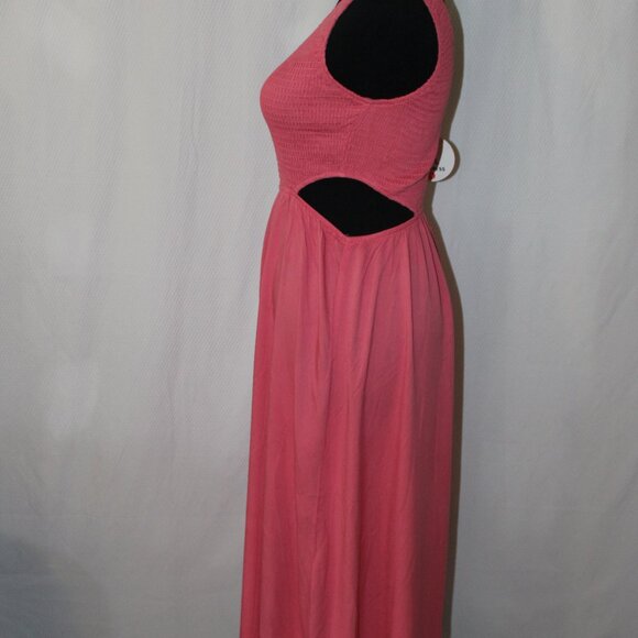 Pretty In Pink ANRABESS Smock Top Side Cutout 1 Shoulder Pullover Dress S NWT's - Picture 6 of 13